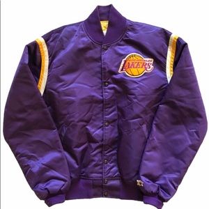 Vintage Starter Satin Los Angeles Lakers Jacket XL